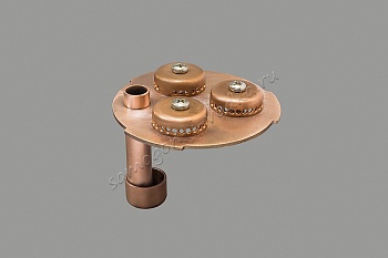 фото Медная тарелка для модульной тарельчатой колонны Д80 (4)